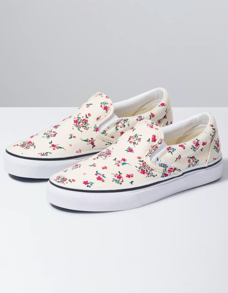 VANS Ditsy Floral Classic Slip-On Womens Shoes image number 0