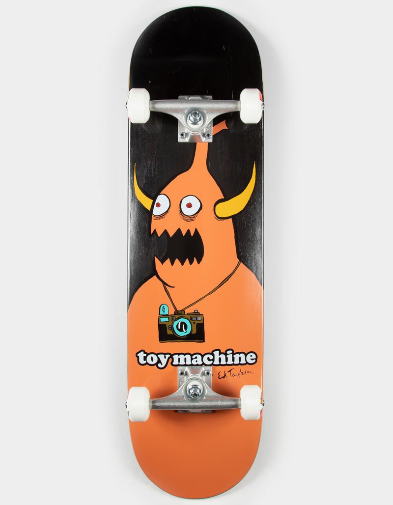 TOY MACHINE Ed Templeton Camera Monster 8.5" Complete Skateboard image number 0