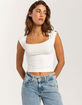FULL TILT Seamless Cap Sleeve Womens Tee image number 1