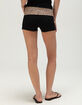 FULL TILT Womens Cheetah Print Fold Over Shorts image number 4