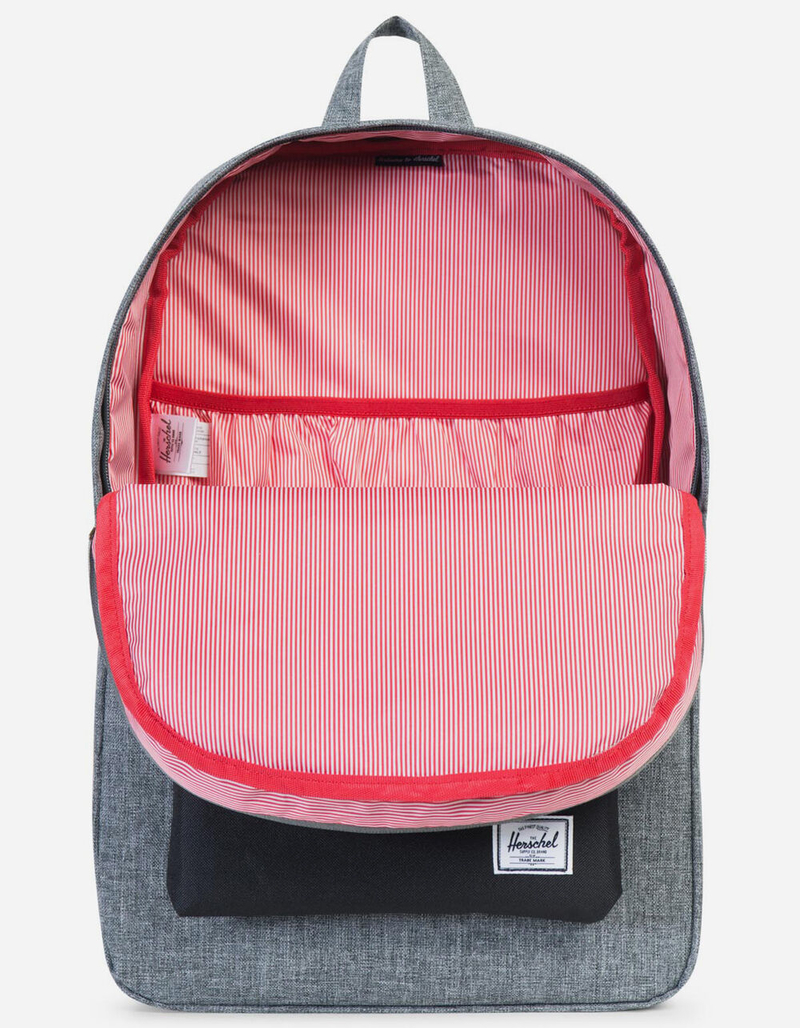 HERSCHEL SUPPLY CO. Heritage Raven Crosshatch & Black Backpack image number 3
