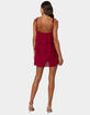 EDIKTED Dorothia Sheer Linen Look Mini Dress image number 5