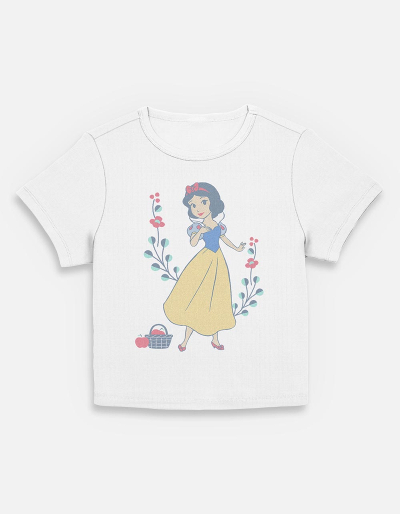 SNOW WHITE Flowers And Apples Pose Womens Baby Tee image number 0