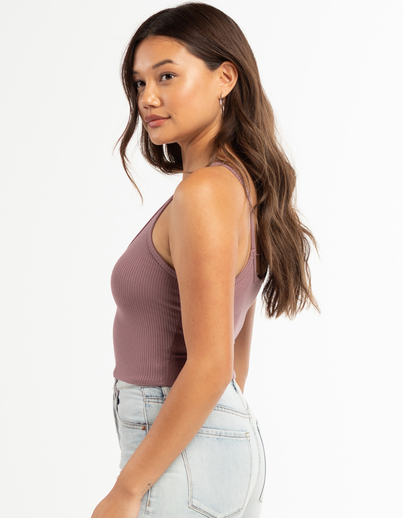 BOZZOLO Womens V-Neck Rib Cami image number 1