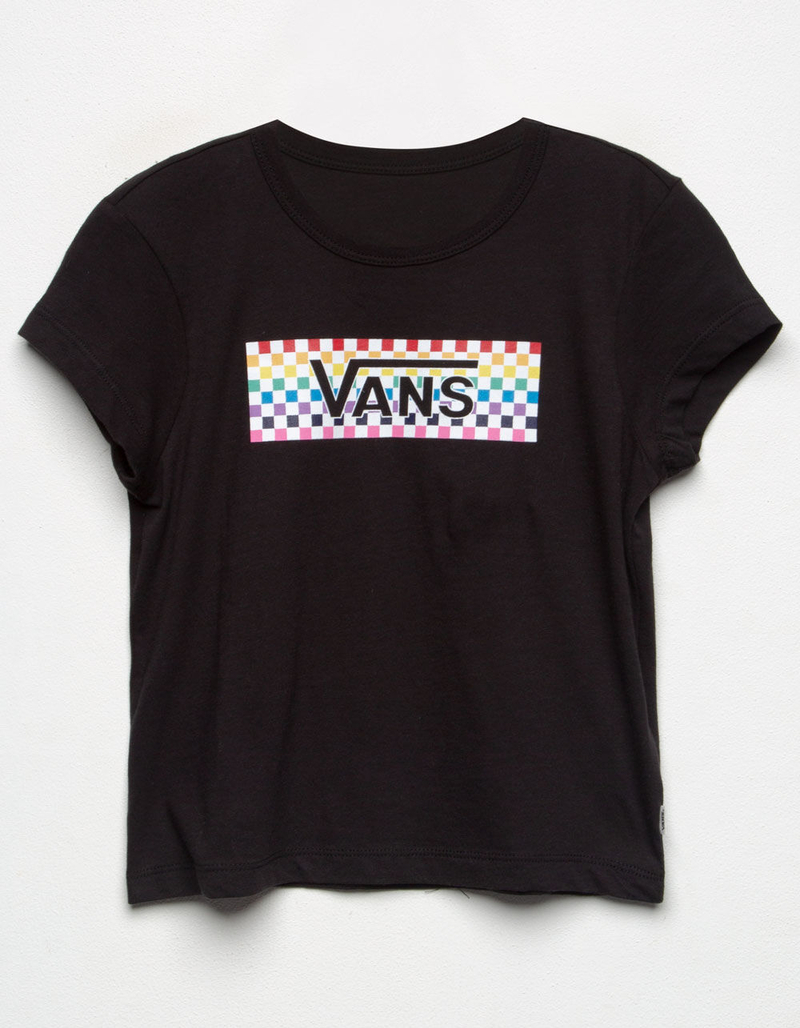 VANS Check Tangle Black Girls Tee image number 0