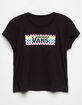 VANS Check Tangle Black Girls Tee image number 1