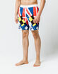 UNCLE RALPH Nautical Flag Mens Volley Shorts image number 4