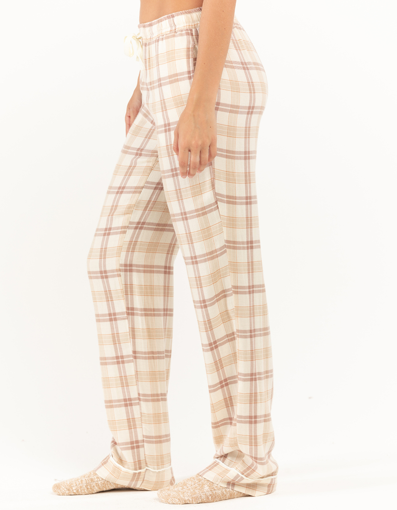 SKY & SPARROW Womens Plaid Pajama Pants image number 2