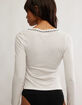 FREE PEOPLE Only You Womens Long Sleeve V-Neck Top image number 3