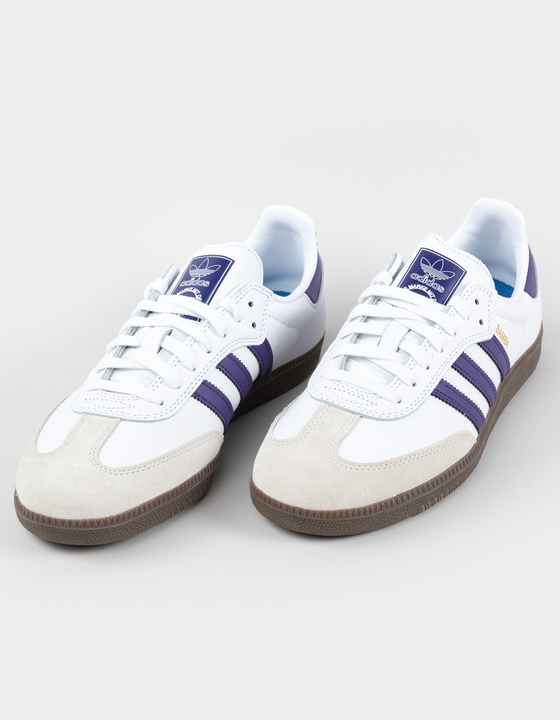 ADIDAS Samba ADV Shoes WHITE/COLLEGIATE PURPLE Tillys
