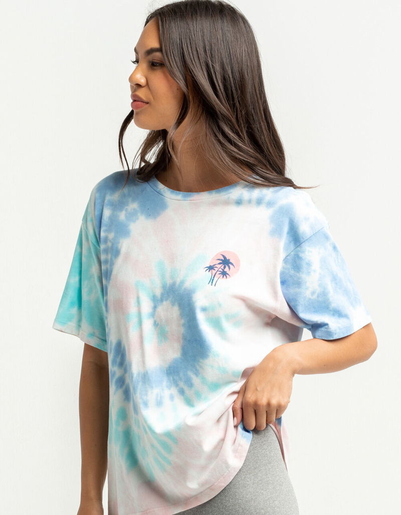 PURA VIDA Surf Tour Womens Tie Dye Tee image number 2