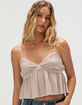 RSQ Womens Stripe Babydoll Top image number 1