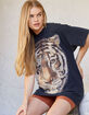RSQ Tiger Womens Oversized Tee image number 2
