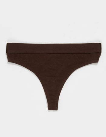 FULL TILT Waistband Cotton Thong Primary Image