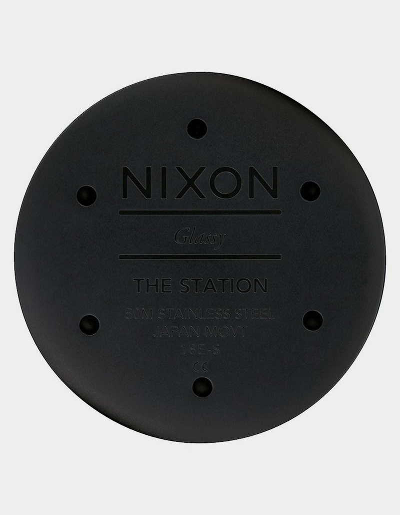 NIXON Station Matte Black & Gold Watch image number 3