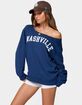EDIKTED Nashville Oversized Wide Neck Sweatshirt image number 2