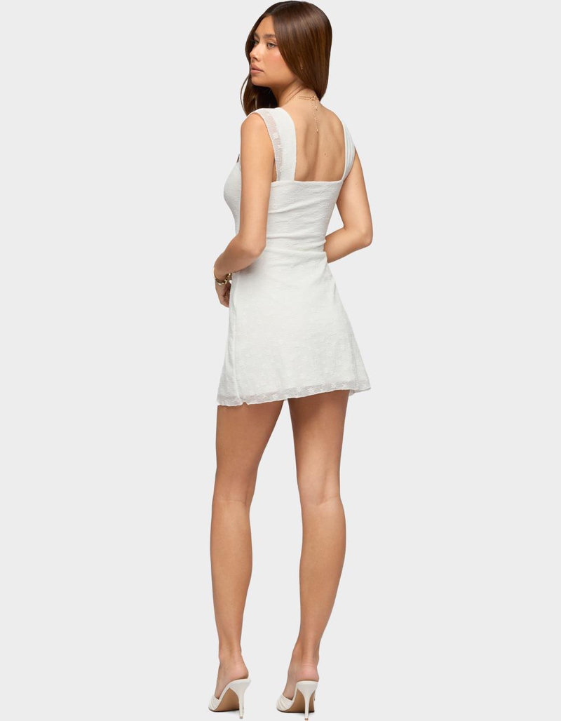 EDIKTED Nairobia Textured Mesh Mini Dress image number 2