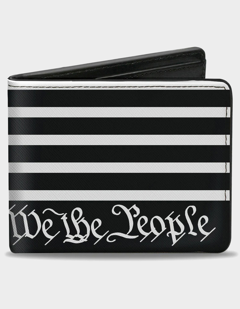 BUCKLE-DOWN Americana Flag We The People Bifold Wallet image number 0
