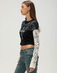 AFFLICTION Criss Cross Womens Long Sleeve 2fer Tee image number 3