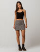 BOZZOLO Ribbed Elastic Spaghetti Strap Black Womens Crop Cami image number 4