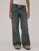 RSQ Low Rise Wide Leg Girls Jeans image number 2