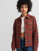 DICKIES Womens Quilted Flannel Jacket image number 1