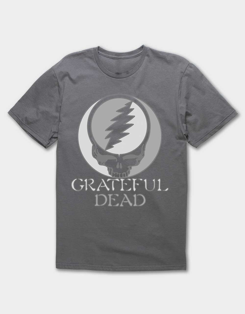 GRATEFUL DEAD Greyscale Skull Unisex Tee image number 0