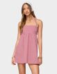 EDIKTED Rina Gingham Halter Mini Dress image number 1