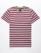 VOLCOM Baywood Stripe Plum Boys T-Shirt image number 1