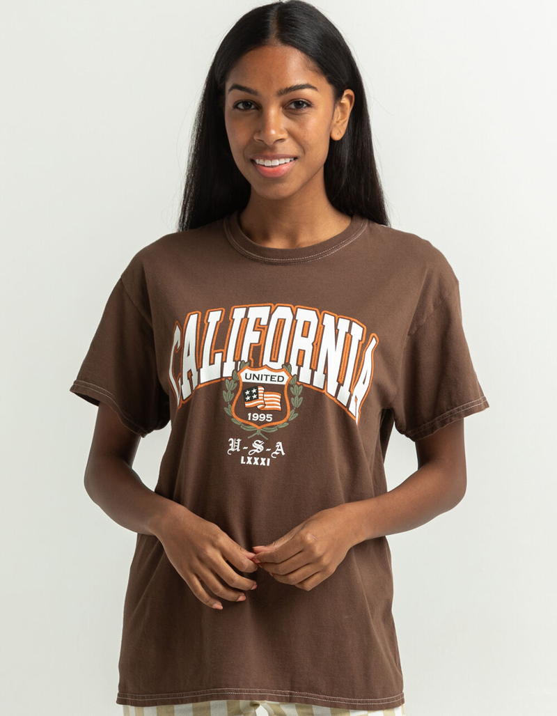 FULL TILT California United Womens Oversized Tee image number 0