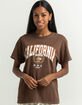FULL TILT California United Womens Oversized Tee image number 1