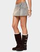 EDIKTED Wrap Mud Wash Denim Mini Skort image number 2