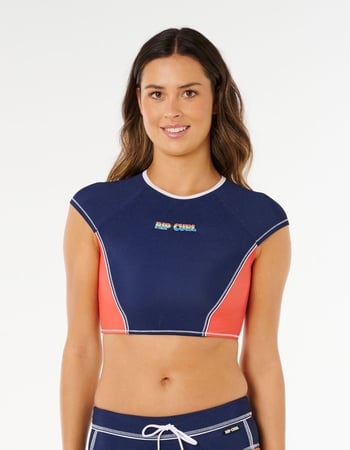 RIP CURL Surf Tide Womens Swim Crop Top Primary Image