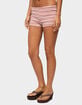 EDIKTED Noelia Striped Micro Shorts image number 2