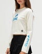 THE WILD COLLECTIVE Detroit Lions Womens Long Sleeve Baby Tee image number 2