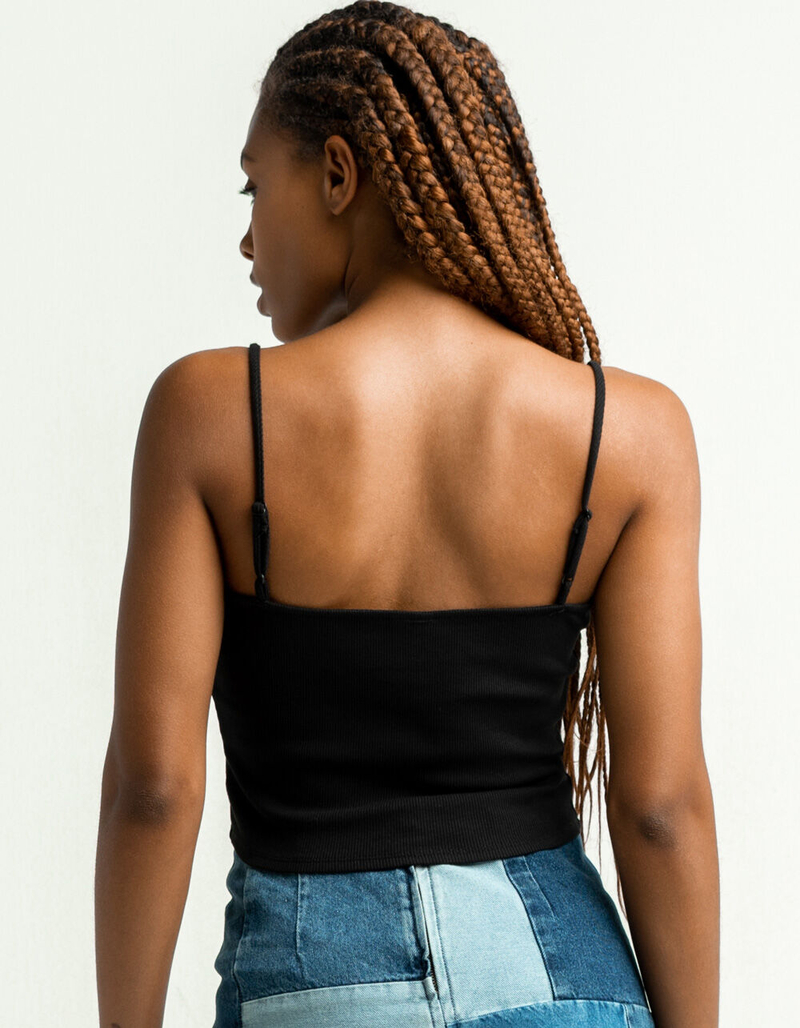 DESTINED Square Neck Womens Black Cami image number 2