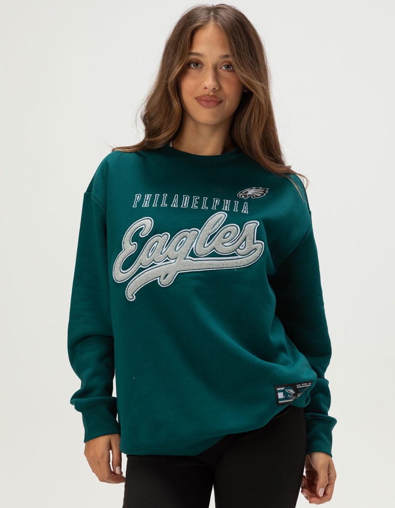 PHILADELPHIA EAGLES Script Womens Crewneck Sweatshirt image number 0