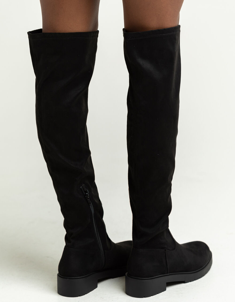 SODA Tall Suede Womens Knee Boots image number 2