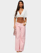 EDIKTED Quincy Studded Low Rise Baggy Jeans image number 5