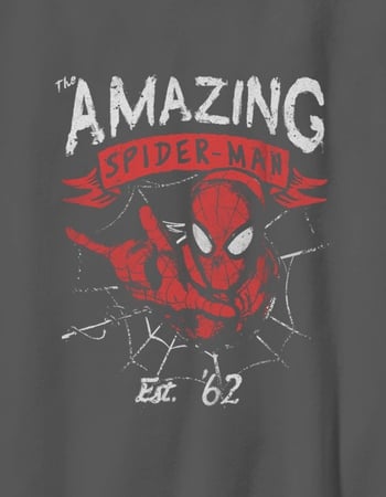 SPIDER-MAN Twip Distressed Unisex Kids Tee Alternative Image