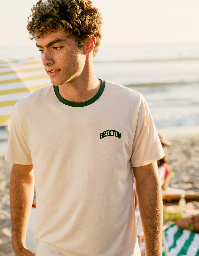 BRIXTON Varsity Mens Ringer Tee image number 3