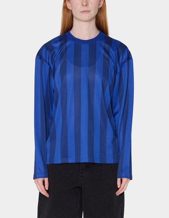 OBEY Bound Mesh Stripe Womens Long Sleeve Tee Primary Image