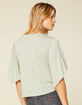 WEST OF MELROSE Ride Or Tie Sage Womens Tee image number 3