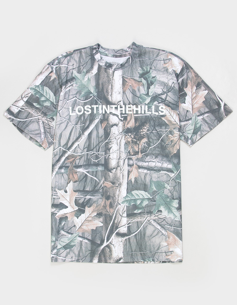 LOST IN THE HILLS Camo Mens Tee image number 1