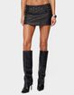 EDIKTED Luella Studded Faux Leather Mini Skort image number 1