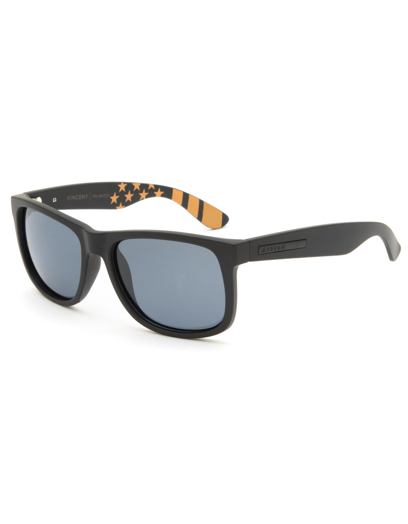 MADSON Vincent Matte Black Polarized Sunglasses image number 0