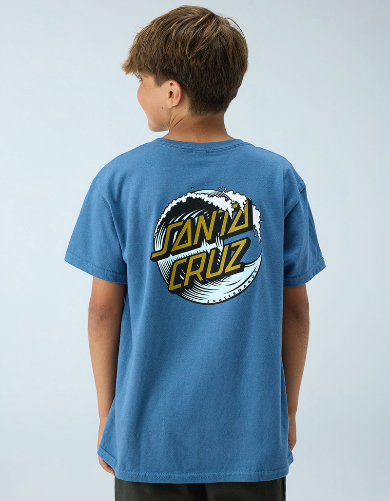 SANTA CRUZ Wave Dot Boys Tee image number 0