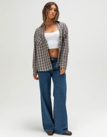 RSQ Womens Oversized Flannel Alternative Image
