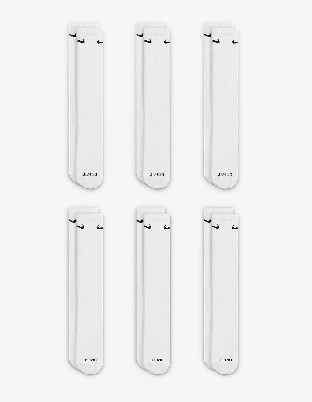 NIKE Everyday Plus Cushioned 6 Pack Crew Socks - WHITE | Tillys