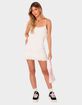EDIKTED Pointelle Ruffle Mini Dress image number 2
